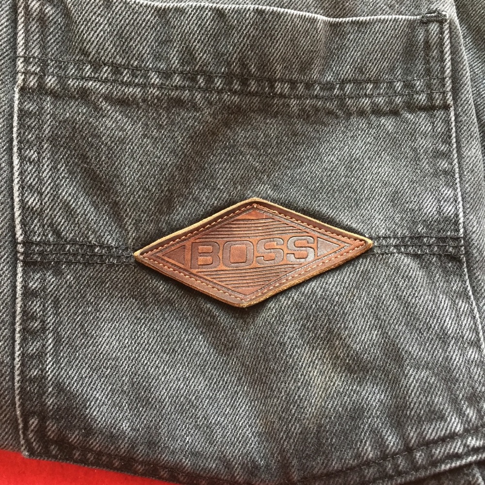 Vintage Hugo Boss Black Denim Jeans  USA  32/30 - Picture 7 of 8